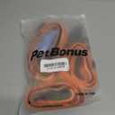 PetBonus Double Lead for 2 Dogs, No Tangle Lead for 2 Dogs, Large, Adjustable, Reflective, Double Leads with 4 Cosy Padded Handles (Orange), Size L