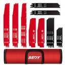36-Piece Ultimate Reciprocating Saw Blade Set - Premium Saw Blades, Durable Wood & Metal Cutting Blades with Storage Pouch, Long-Lasting Pruning Blades