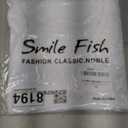 Smile Fish Women Crewneck Flowy Loose Fit Tank Top Sleeveless Summer Tops Shirts (Large, White)