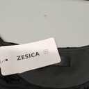 ZESICA Women's Floral Mesh Sheer Short Sleeve Tops 2026 Summer Business Casual Shirts Spring Fashion Clothes Black, S