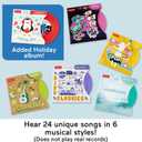 Fisher-Price Musical Toy Deluxe Rockin Record Player Pretend Turntable with 6 Albums for Preschool Play Kids Ages 3+ Years