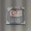 Tiny Ideas Me and My Brother Picture Frame, Christmas Photo Picture Frame, Sibling Keepsake, Ideal Big Brother Gift, Shower Gift and Gender Neutral Nursery Decor, Gray