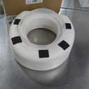 HealthSmart Enhanced Comfort 5" Raised (Round) Toilet Seat Risers for Seniors 5 Slip Resistant Pads FSA/HSA Eligible Padded Toilet Seat Elevation 15.7 x 15.2 x 6.1