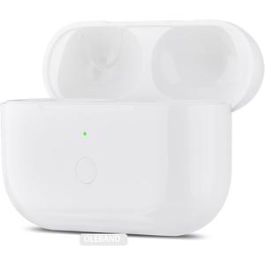OLEBAND Replacement for Airpods Pro 2&1 Charging Case:Easy to Pair Your Air pods Pro Earbuds with Pairing Button,Support Both Wired and Wireless Charging,for iPods Pro 1st/2nd Gen(White)
