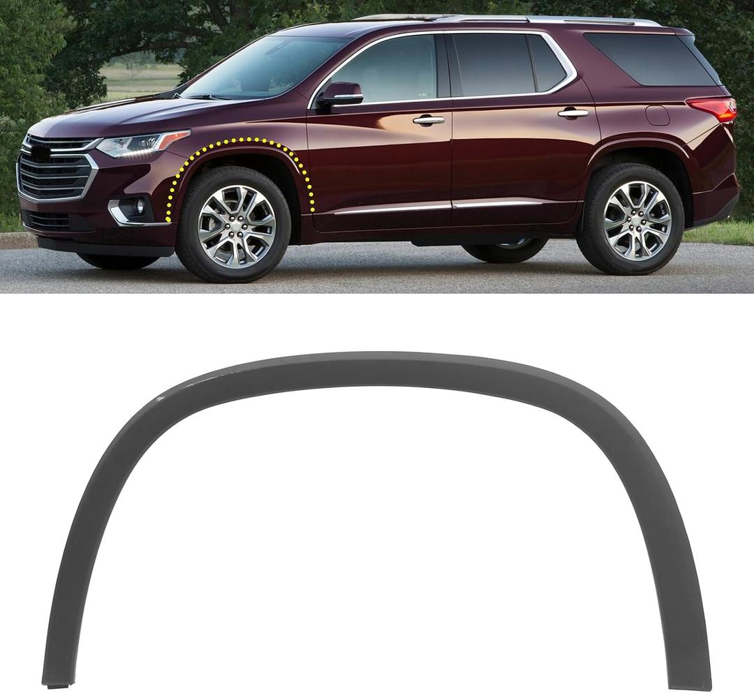 Wheel Molding Trim Fit for Chevrolet Traverse 2018 2019 2020 2021 2022 2023 2024 Replace for 84417155(Front Left Side)
