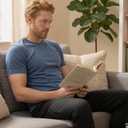 2 Pack Merino Wool T-Shirt for Men, Wool Short Sleeve Base Layer, Breathable Lightweight Undershirt, Blue, L