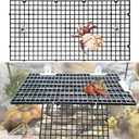 4 Pcs DIY Hermit Crab Climbing Toys | Hermit Crabs Climbing Wall & Platform with Ladder | Hermit Crab Tank Accessories Decorations Supplies for Turtles, Lizards, Birds, Rabbits (Medium, Black)