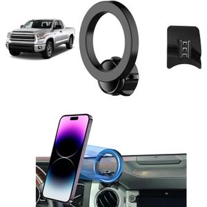 Car Phone Mount for Toyota Tundra 2014 2015 2016-2020 2021 Accessories Custom Air Vent Phone Holder Compatible with Magsafe Hands Free 360 Rotation Cell Phone Automobile Cradles