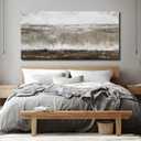 Black And Grey Abstract Wall Art,Textured Wall Decor Pictures,24x48 In
