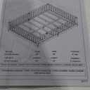 Bellemave Queen Size Floor Bed Frame with Slats and Safety Guardrail, Wood Queen Size Montessori Floor Bed with Door and Fence, Easy Assemble Montessori Beds for Kids, Girls, Boys, White