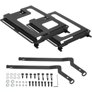 2 Pack UTV Seat Bases – Lower 1.5" & Recline 6° | Compatible with Polaris RZR 800/900, S 1000, XP 1000, XP Turbo, Turbo S, RS1