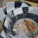 Astercook Non Stick RV Pots and Pans Ceramic Kitchen Cookware Set with Detachable/Removable Handle, Oven Safe, Induction Ready, Stackable, Black, 21 pcs