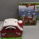 Farm Animal Toys for 1 2 3 Year Old Toddlers, Big Red Barn with Farm Mat & Animals & Tractor Toy for Boys Girls, Montessori Learning Interactive Barn Set for Kids 1-3, Ideal Christmas Birthday Gifts