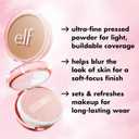 e.l.f. Halo Glow Powder Filter, Ultra-fine Finishing Powder, Smooths The Look of Pores & Fine Lines, Creates A Soft-Focus Glow, Vegan & Cruelty-Free, Light Warm