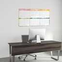 EYROZILL Large 2026-2027 Wall Calendar Full Year 29"x16.5",Double-Sided Two-Panel Format, School & Office Calendar Rolled-up Packing (Feb 2026 - Dec 2027)