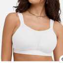 Champion Full Support Sports Bra Sz 34DD Style 1602 White Double Dry