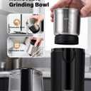 SHARDOR Coffee Grinder Electric, Spice, Herb, Grinder for Coffee Bean Spices and Seeds with 2 Removable Stainless Steel Bowls, Black