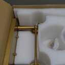 Vintage Bathroom Light Fixtures, 4 Light Gold Bathroom Vanity Light, Matte Antique Brass Finish with Crystal Glass Shade, Wall Sconces Lighting for Bedroom, Living Room, Hallway