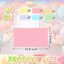 Skyygemm 30 Pcs Party Decorations Pastel Color Floor Stickers Land Pathway Decor PVC Floor Decals for Birthday Party Halloween Land Trunk or Treat Car Decorations (11.8 x 7.8 Inch)