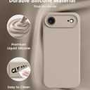 OTOFLY Magnetic for iPhone 17 Air Case,Compatible with Magsafe,Classic Liquid Silicone Mobile Phone Case,Integrated Camera Control Button,Anti-Scratch Microfiber Lining, Light Coffee Brown