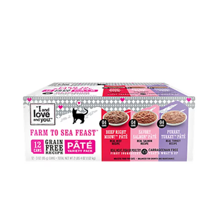 I&Love&You Farm To Sea Variety Pack 4x12x3Oz BB: 01/08/28