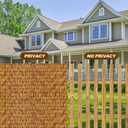 Reed Fencing Rolls,Patio Privacy Screen 5 Feet High,Decorative Bamboo Fence Rolls for Patio Balcony Garden Backyard Outdoor,5x12FT