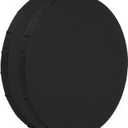 PATIKIL Paint Canvases for Painting, 2 Pack 8 Inch Round Wood Frame Stretched Blank Art Canvas Board Panels for Acrylic, Oil, Tempera Painting, Black