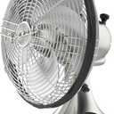 Vornado Silver Swan Vintage Oscillating Fan, Brushed Nickel (Silver Swan Brushed Nickel - Large)