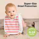 KeaBabies 8-Pack Bibs for Baby Girl, Boy - Pullover Large Baby Bibs for Drooling and Teething Infant, Newborn,Soft & Absorbent Organic Cotton,Long Torso Coverage Keep Toddler Clean & Dry(Sweet Charm)