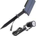 TOYANDONA Solar Lawn Lamp LED Lighting Tool Waterproof 3000k Warm Light Garden Decorative Landscape Ground Plug Light for Outdoor Patio Yard