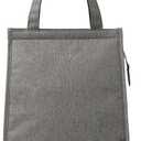 Insulated Lunch Bag for Women - Lunch Tote Bag Lunch Tote for Men Large Insulated Lunch Bag with Zipper Lunch Box for Women Lunch Sacks Reusable Insulated Lunch Bag (Grey (Size L))