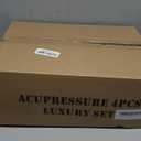 XiaoMaGe Acupressure Mat and Pillow Set with Carrying Bag - Acupuncture Mat for Neck & Back Pain Relief - Foot Manual Massager - Naturally Relaxation Gift - Stress Relief Massage Mat (Black)