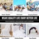 Turkish Beach Towel Pool Throw Blanket Sandproof Fast Dry Thin Extra Large Bedroom Living Room Accessories Sofa Couch Chair Essential Bohmian Aztec African Southwest Neutral White Fall Antique Vintage (Stripe Beige)