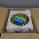 Glass Floor Lamp for Living Room, Bedroom, Gold Dimmable Standing Lamp with Remote, Mid Century Modern Brass Tall Lamp Boho Vintage Retro Floor Lamps Arc Green Flower Floor Light Lamp Bohemian