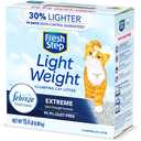 Fresh Step Simply Unscented Light Weight Clumping Litter, Fresh Step Unscented Cat Litter With Activated Charcoal Technology, 15.4 lb. Box