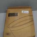 Stainles Steel Mixing Bowls with Lids Set, Stackable Metal Mixing & Serving Bowl with Strainer, 5-Piece - Beige