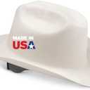 Jackson Safety Cowboy Hard Hat - Non-Vented, Full Brim, 4-Point Ratchet Suspension Safety Helmet for Men & Women - ANSI Z89.1 Class E & OSHA Compliant - Made in USA