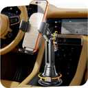 LISEN Cup Phone Holder for Car [Upgraded Version] Long Neck 360 Adjustable [Thick Cases Friendly] for iPhone 16e 16 15 14 13 Pro Max Samsung S25 All 4-7'' Phone, Gold Kits