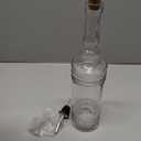 Large Clear Decorative Glass Bottle with Spout and Cork, 32oz, 1 Bottle - Design: EPLI (3in X 11.9in)