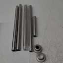 Shower Curtain Rod, 1" Diameter Heavy Duty Tension Shower Rod, Non Slip Adjustable 28-74 inch No Drill Shower Curtain Rods Spring Tension For Bathroom, Shower Stall, No Rust, Brushed Nickel