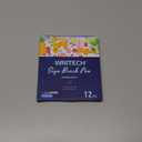 WRITECH Arts Sign Brush Pen Brush Tip Marker Felt Tip Water Based Ink Color Pens 12 Assorted Pastel Colors Great for Lettering, Journaling, Calligraphy (Natural)