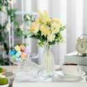 Plastic Bud Vases in Bulk Small Clear Flowers Vases for Centerpieces Wedding Decorations Home Banquet Formal Dinners Party Table Decor, 2.64 x 6.69 Inch (120 Pcs)