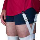 World's Greatest Shirt Stays for Men - Original Shirt Stay - Veteran Owned | American Made (White, L)