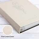 Lanpn Photo Album Scrapbook 11x14, Linen Hard Cover Archival Acid Free Top Load Pocket Photo Book with Sleeves that Holds 100 Vertical Only 11 x 14 Picture (Beige)