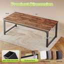 PRAISUN 63 x 24 Inch Computer Desk, 0.95'' Thicker, Duty, Rustic Brown