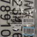 WILLBOND 37 Pieces Rhinestone Letter Stickers Large Glitter Alphabet Crystal Number Self Adhesive Bling Stickers Iron on Letters for Art Crafts Clothing DIY Decors(Black, White,2.56 Inch)