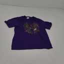 Coquette Bow Mardi Gras New Orleans Louisiana Dalmatian Dots T-Shirt Size M