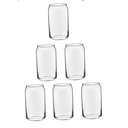 9 Pack Glass Beer Cup Set Cocktail Glasses Reusable Water Cup for Bars Homes Gatherings