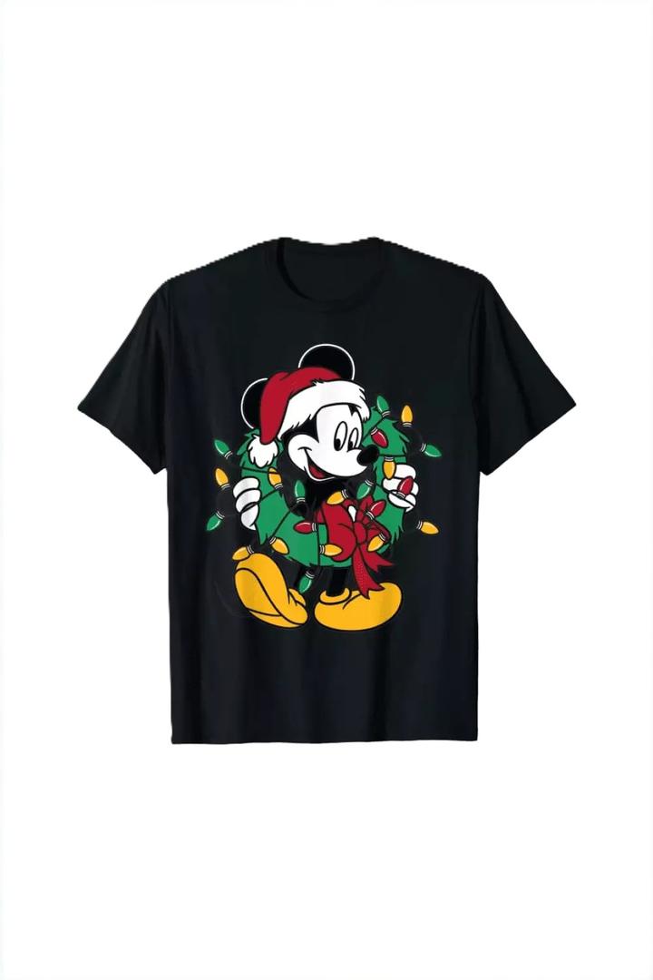 Disney - Mickey Mouse Christmas Lights T-Shirt. Size 2XL