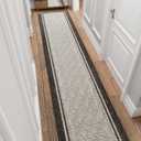 Ottomanson 2x12 Hallway Washable Runner Rug – Non-Slip Indoor Entryway Rug, 1'10" x 12'
